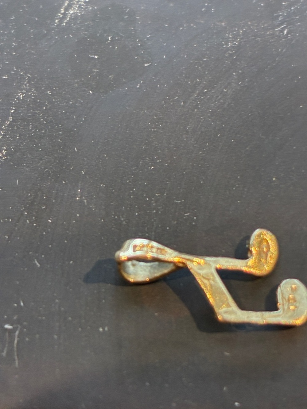 14 K Gold Musical Note Pendant Necklace Charm - Picture 3 of 4